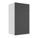 Навесной шкаф без ручек Storys Венеция 40x68x28 см ЛДСП цвет черный
