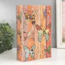 Шкатулка сейф книга "Бабочки пэчворк" 5.5x15.5x24 см