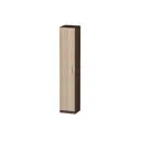 Шкаф распашной Furnistyle Лайф ЛШК-01 40x215x40 см ЛДСП цвет дуб коричневый табак/дуб сонома