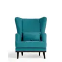 Кресло Диван не мебель Оскар Max 75x90x85 см велюр цвет синий
