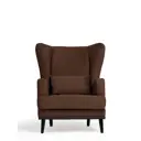 Кресло Диван не мебель Оскар Zara 75x90x85 см велюр цвет коричневый