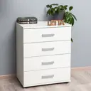 Комод Letta Neoletta 4 ящика 57x36x70 см ЛДСП цвет белый
