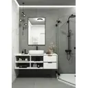 Зеркало интерьерное в алюминиевой раме настенное ONE Mirror 100x70 см черное
