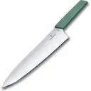 Кухонный нож разделочный в блистере Victorinox лезвие 25 см цвет зеленый