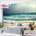 Фотообои флизелиновые Bartonwall 600x270 см 3Д Море Пляж