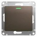 Выключатель встраиваемый Schneider electric Glossa GSL000863 1 клавиша цвет шоколад