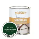 Краска акриловая для дерева Husky Siberian 31944 цвет темно-зелёный полуматовый 0.9 л