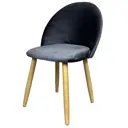 Стул Solarius Мокка 50x82x45 см велюр цвет серый/бежевый