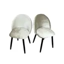 Комплект стульев 2 шт Solarius Мокка 50x82x45 см велюр цвет бежевый/черный