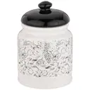 Банка Для Сыпучих Продуктов Коллекция "Black & White" Объем 360 Мл, Диаметр 8,5*12,5 Смlefard