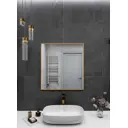Зеркало интерьерное в алюминиевой раме настенное ONE Mirror 70x60 см золото