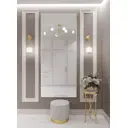 Зеркало интерьерное в алюминиевой раме настенное ONE Mirror 200x90 см белое