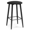 Полубарный стул Woodville Гангток 37x62x37 см цвет черный матовый/черный