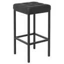 Барный стул Woodville Лофт 35x65x35 см цвет черный матовый