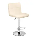 Барный стул Woodville Paskal 59x89x43 см цвет хром/бежевый