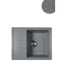 Врезная мойка Reflexion RX1457GR 46.5x57x20.5 см кварц цвет серый