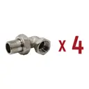 Американка угловая Aqualink 1/2"x1/2" ВР-НР латунь 4 шт