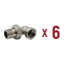 Американка угловая Aqualink 1/2"x1/2" ВР-НР латунь 6 шт