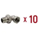 Американка угловая Aqualink 1/2"x1/2" ВР-НР латунь 10 шт