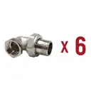 Американка угловая Aqualink 3/4"x3/4" ВР-НР латунь 6 шт