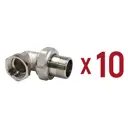 Американка угловая Aqualink 3/4"x3/4" ВР-НР латунь 10 шт