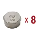 Заглушка Aqualink 1/2" ВР латунь 8 шт