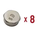 Заглушка Aqualink 3/4" ВР латунь 8 шт