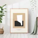 Постер 28 картин "Абстракция контрастные формы" 50x40 см