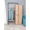 Шкаф распашной Letta 129x200x37.4 см ЛДСП цвет дуб вотан