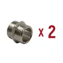 Ниппель Aqualink 1/2"x1/2" НР латунь 2 шт