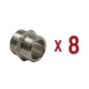 Ниппель Aqualink 1/2"x1/2" НР латунь 8 шт