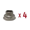 Переходник Aqualink 1/2"x 3/4" ВР-НР латунь 4 шт