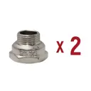 Переходник Aqualink 3/8"x1/2" ВР-НР латунь 2 шт
