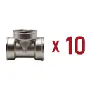 Тройник Aqualink 1"x1"x1" ВР латунь 10 шт