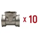 Тройник Aqualink 3/4"x3/4"x3/4" ВР латунь 10 шт k18478