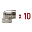 Угол 90° Aqualink 1"x1" ВР-НР латунь 10 шт