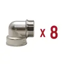 Угол 90° Aqualink 1"x1" ВР-НР латунь 8 шт