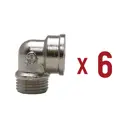 Угол 90° Aqualink 1/2"x1/2" ВР-НР латунь 6 шт