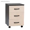 Тумба с выдвижными ящиками Успех 40x60x40 3 ящика ЛДСП цвет венге/дуб молочный