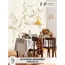 Фотообои флизелиновые Foto Print 250x270 см Киты на бежевом фоне