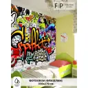 Фотообои флизелиновые Foto Print 350x270 см Веселое граффити