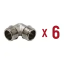 Угол 90° Aqualink 1/2"x1/2" НР латунь 6 шт