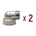 Угол переходной 90° Aqualink 3/4"x 1" ВР-НР латунь 2 шт