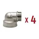 Угол переходной 90° Aqualink 3/4"x 1" ВР-НР латунь 4 шт