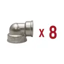 Угол переходной 90° Aqualink 1/2"x3/4" ВР латунь 8 шт