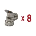 Водорозетка Aqualink 1/2"x1/2" ВР-НР латунь 8 шт