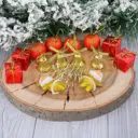 Набор елочных игрушек Сюрприз Зимнее волшебство 2371224 3 см жёлтый/золотой 14 шт