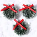 Декоративный предмет Зимнее волшебство 9563496 ø 3 см с декором 3 шт