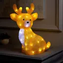 Светящаяся электрическая фигура 9603993 Оленёнок для дома Luazon lighting h 17 см разноцветный