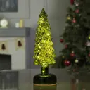 Светящаяся электрическая фигура Зелёная ёлка для дома Luazon lighting h 9 см разноцветный
